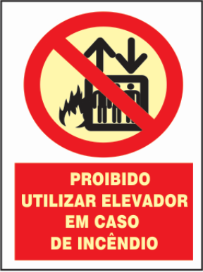 Placa Proibido Utilizar Água Para Apagar Fogo, Símbolo Internacional